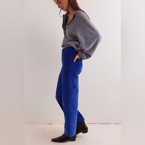 We the free risk taker corduroy pants cobalt💙